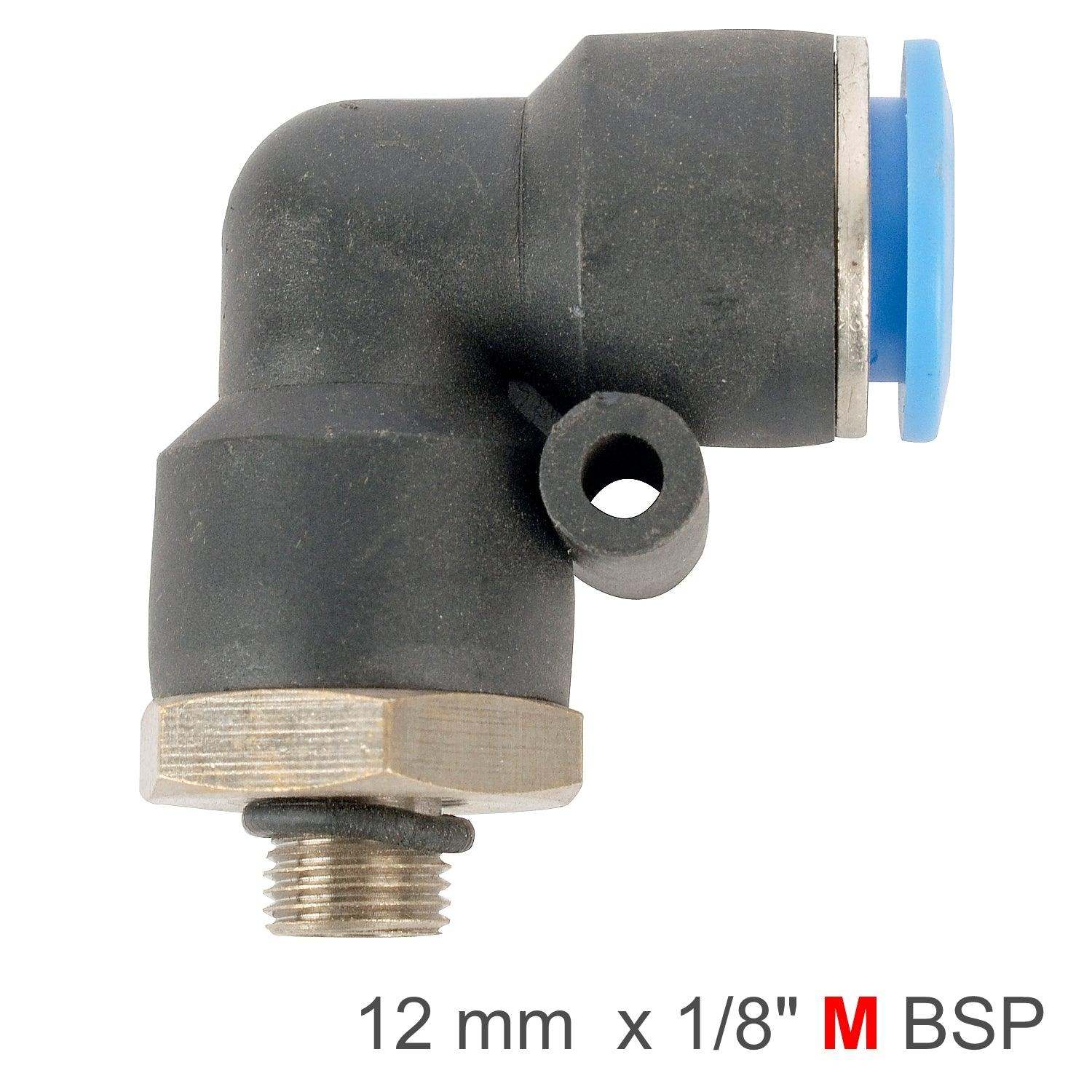 Elbow W/O Ring 12 Mm 1/8 M Pu Hose Fitting - Livestainable.co.za