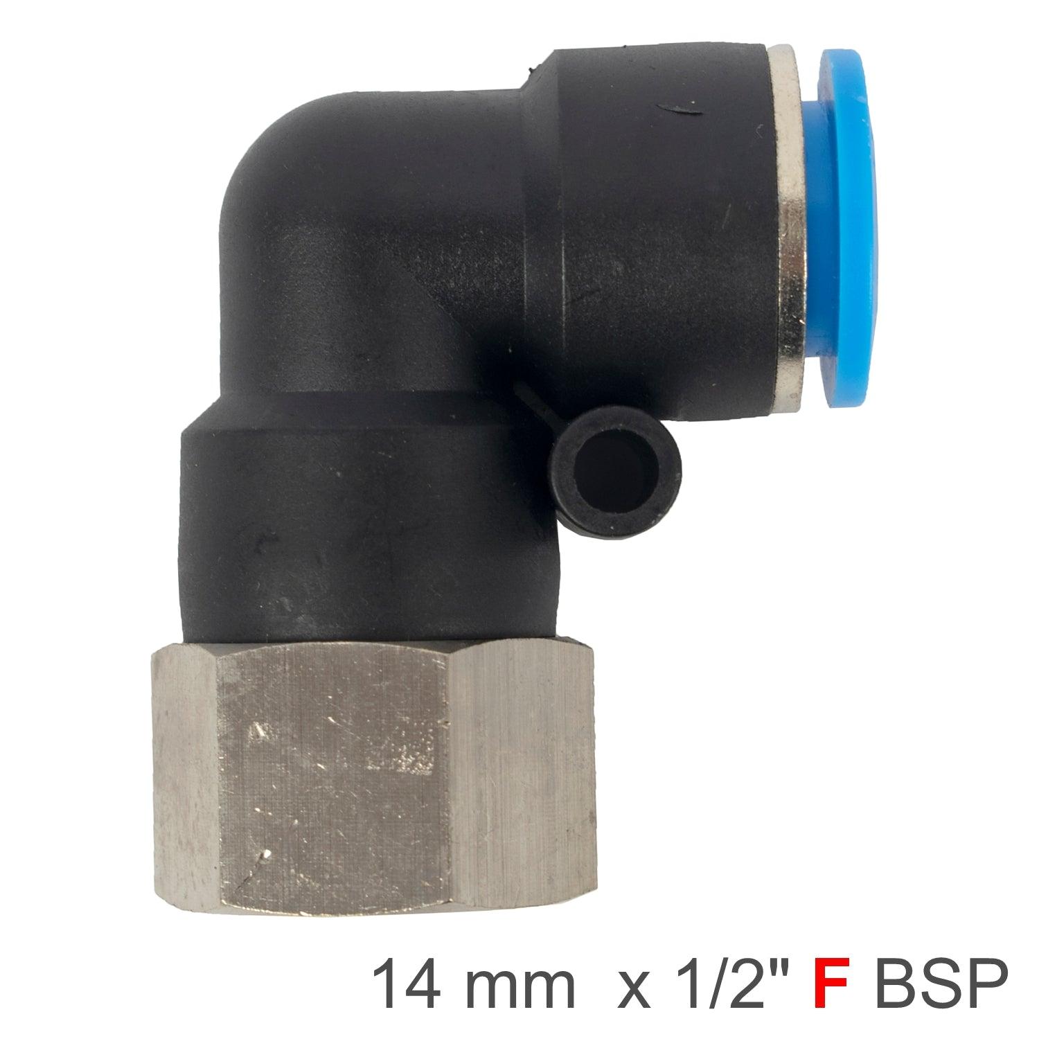 Pu Hose Fitting Elbow 14 Mm 1/2 F - Livestainable.co.za