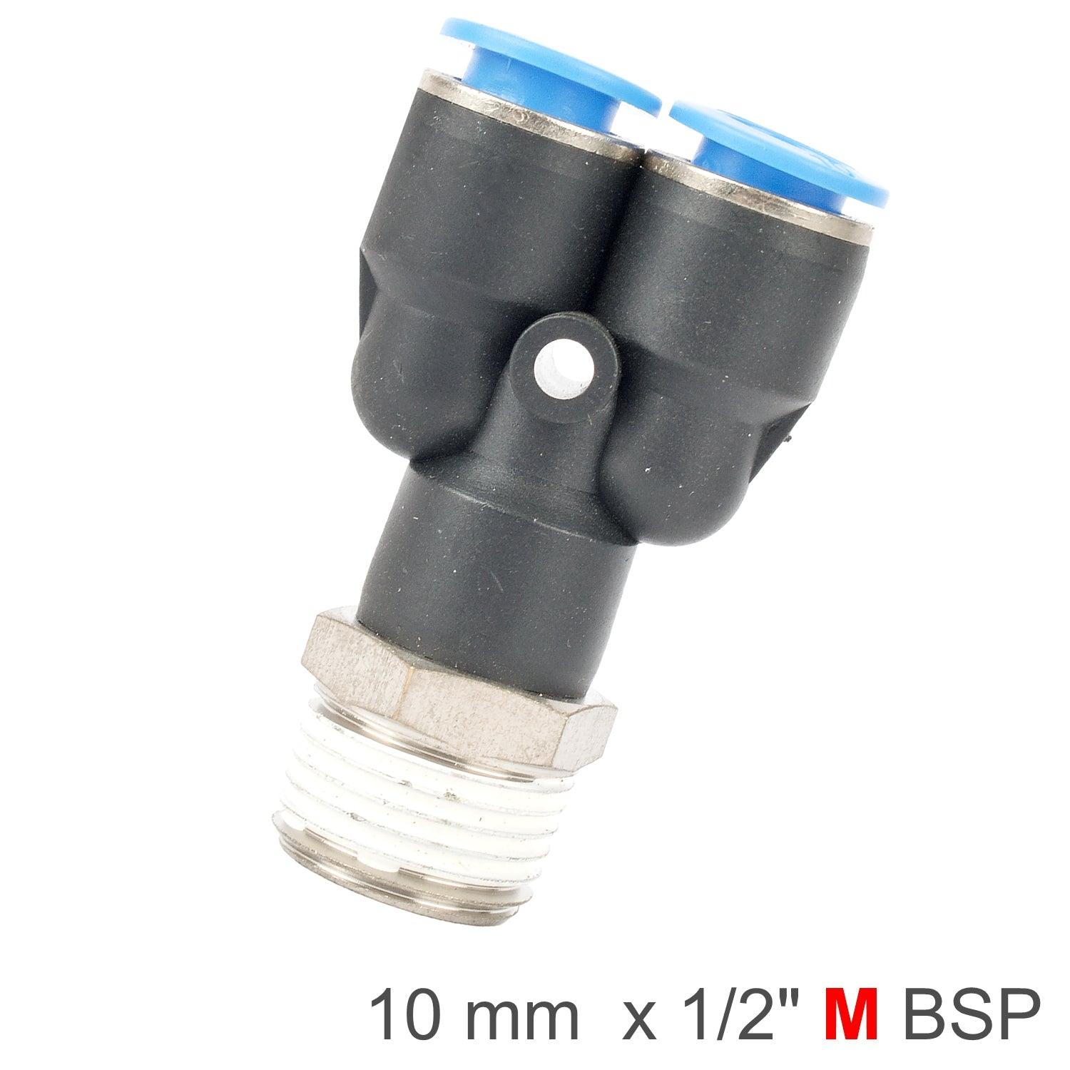 Pu Hose Fitting Y Joint 10 Mm 1/2 M - Livestainable.co.za