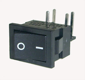 Rocker Switch Mini Dpst 15x21mm R/A Pcb Ss21 Bbinpd