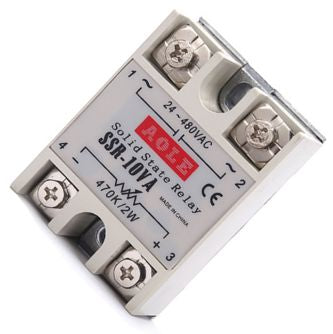 Solid State Relay Dimmer 0 480 Vac 10 A P/M 2 W Ssr 10 Va