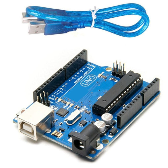 Arduino Uno R3 Develop. Board With Dip Chip + Usb Lead St 1025 Bl