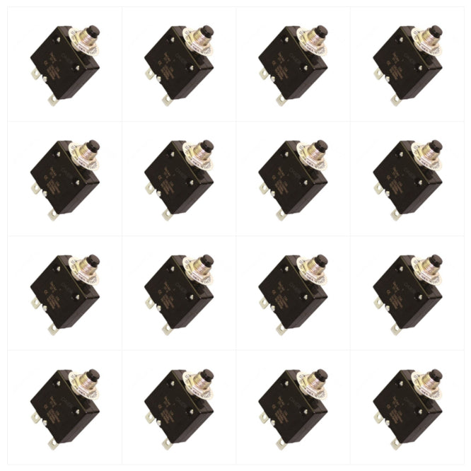 Circuit Breaker P/Mnt 250 Vac 30 A M12 Rnd Nut 50/Bag St 2 30 A