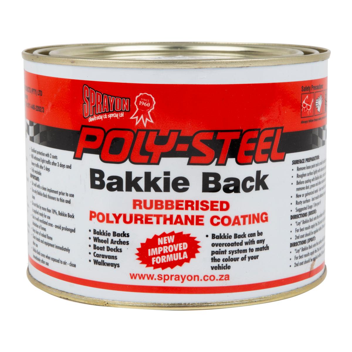 Sprayon Poly Steel Bakkie Back Brush On Black 1 L - Livestainable.co.za