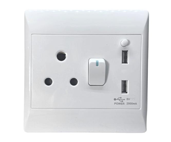 Socket 1x16 A 2x Usb 4x4 Sti 1077 - Livestainable.co.za