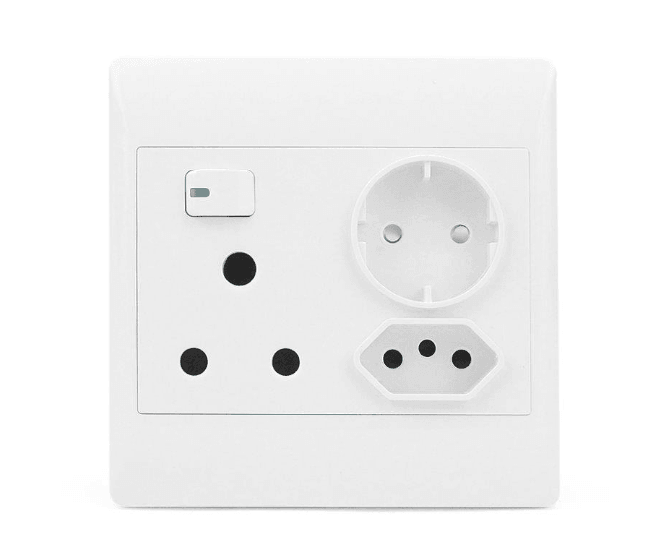 Socket 1x16 A 1x Brazil 1x Schuko 4x4 Sti 1087 - Livestainable.co.za