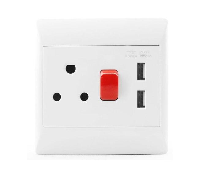 Socket Dedicated 1x16 A 2x Usb 4x4 Sti 1105 - Livestainable.co.za