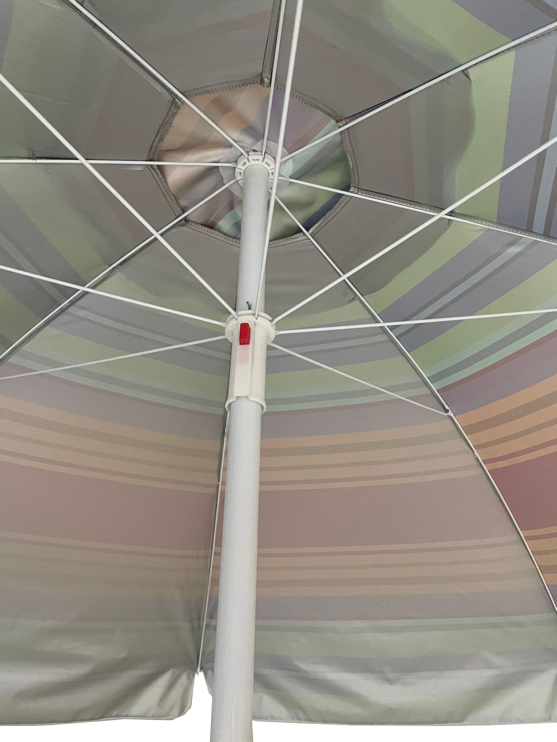 Seagull Beach Umbrella 256 Cm Wind Vent Tilt Uv50 Silver Coated