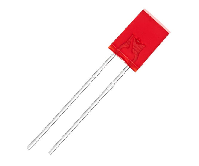 Led 5x5x10mm Di Rd Sqr 5mcd 27mm Sur10 D