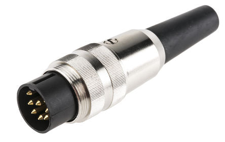 8 Pin 360 Deg Din Plug 5 A 60 V In Line Sv80