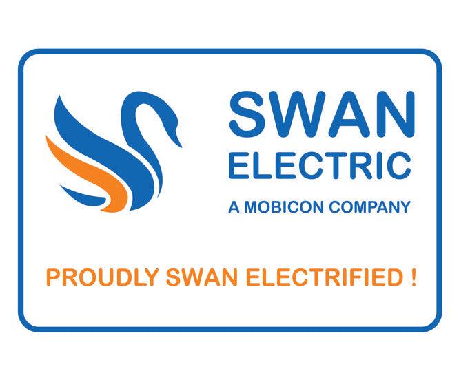 Proudly Swan Electrified Label 212x150mm Uv Prot A Swan Electrified A5 - Livestainable.co.za