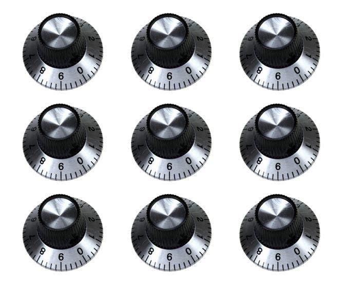 6.35mm Metal Knob With 0 9 Scale D=29 50/Box C2 Knob - Livestainable.co.za