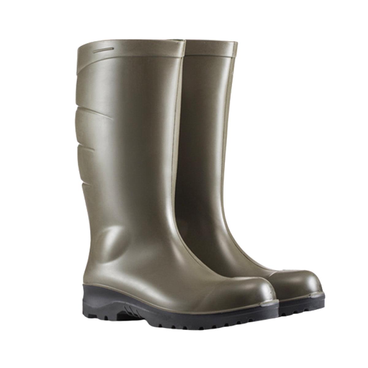 Wayne Gumboot Pu Non Safety Olive/Grey Size 10 - Livestainable.co.za