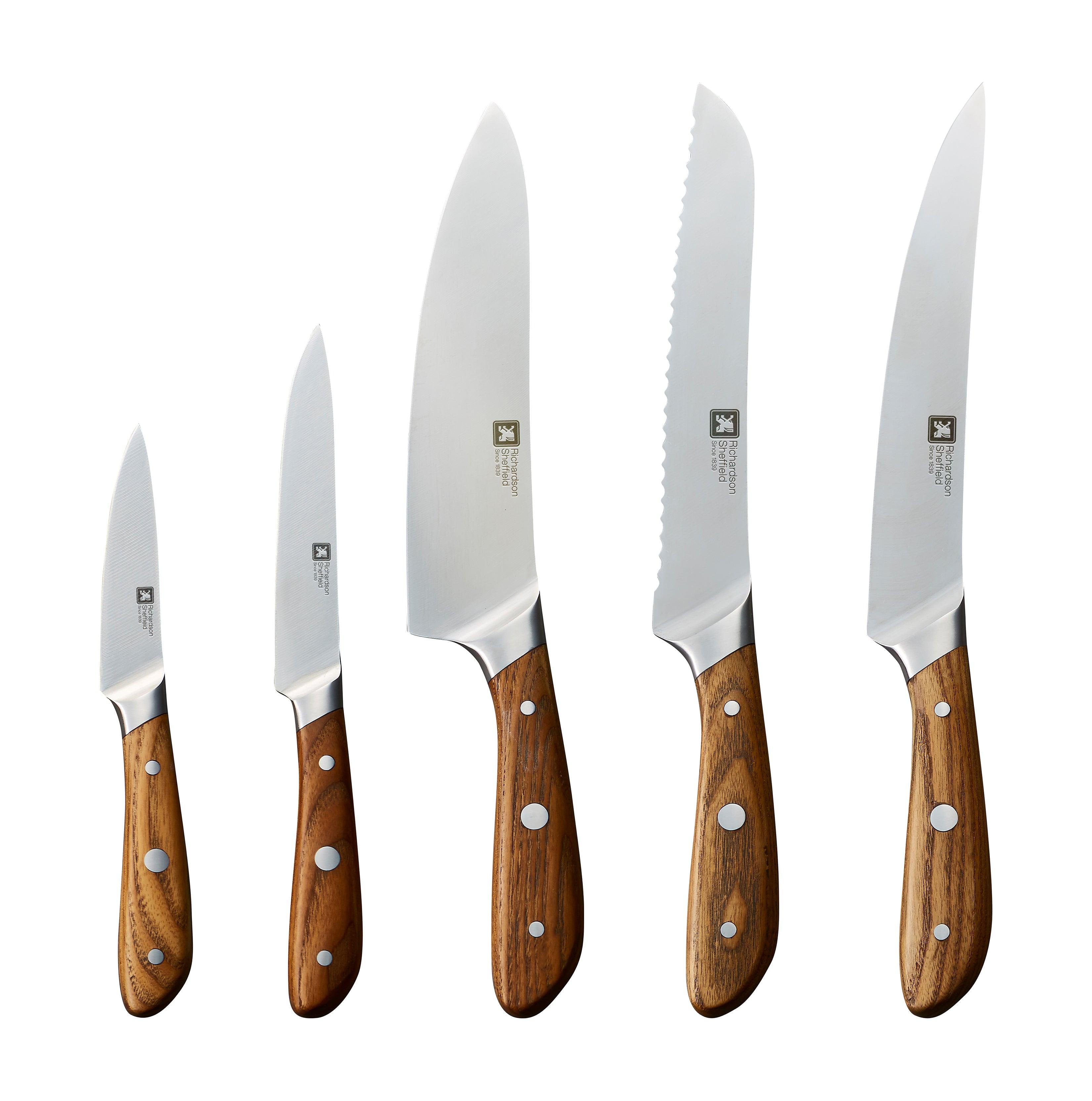 Scandi 5 Pce Knife Block Wood - Livestainable.co.za