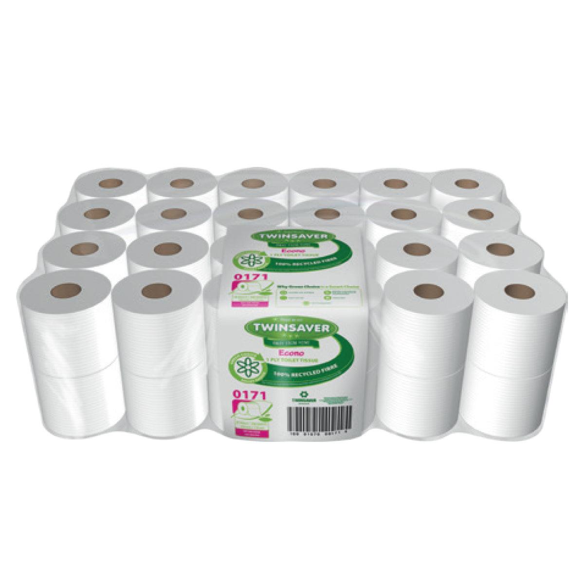 Twinsaver Toilet Paper 1 Ply Recy Econo 48 Pc 0171 - Livestainable.co.za