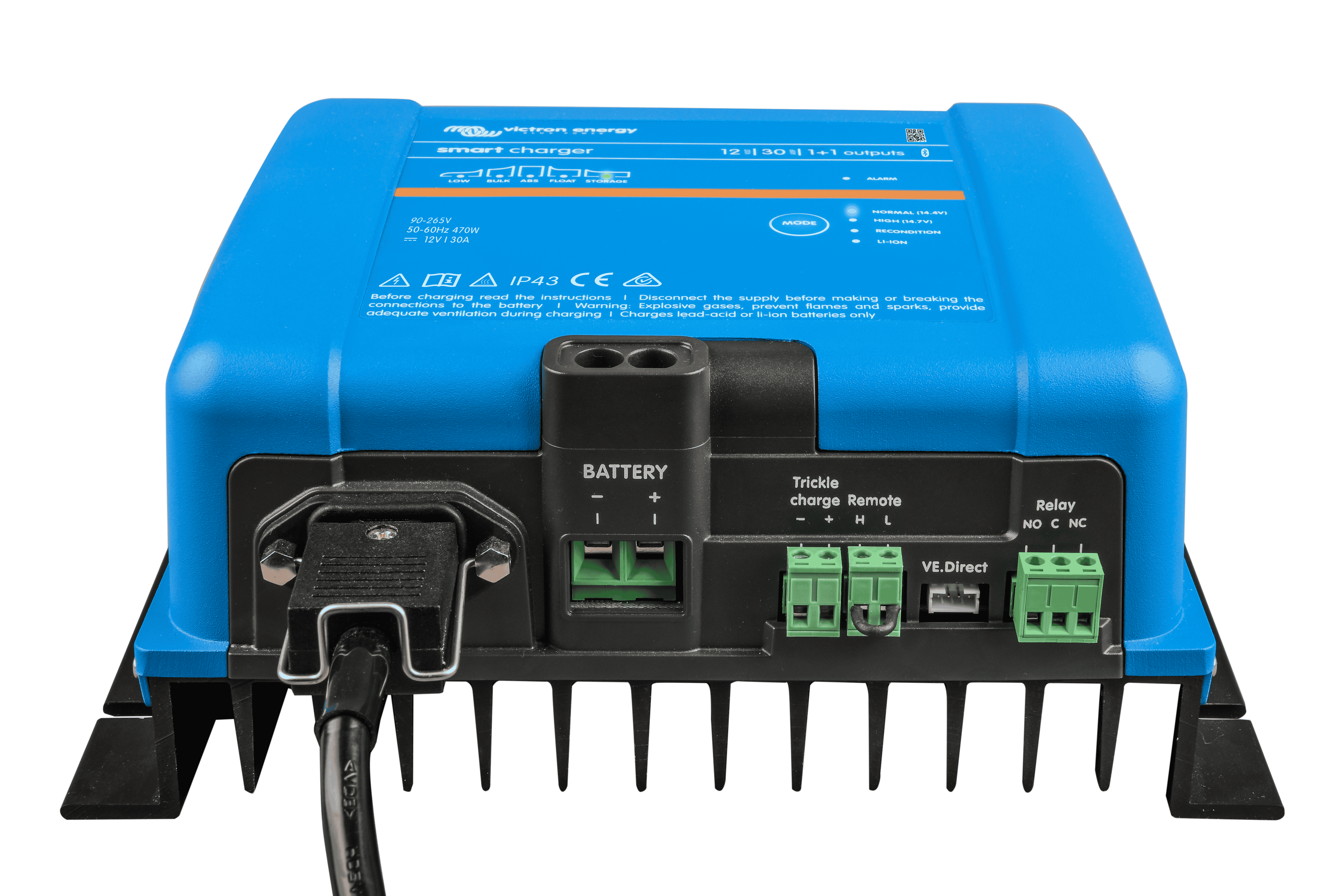 Victron Phoenix Smart IP43 Charger 12V/30A with 3 Outlets 120-240V