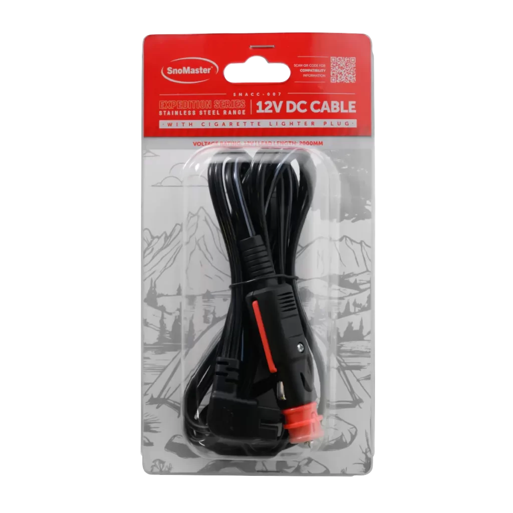 SnoMaster - Expedition Series (Stainless Steel Range) 12V DC Cable With Cigarette Lighter Plug (SMACC-007)