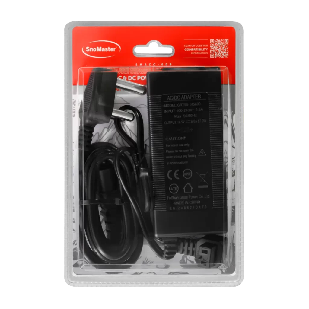 SnoMaster - Leisure Series (Plastic Range) 12V AC & DC Power Supply Adapter (SMACC-008)