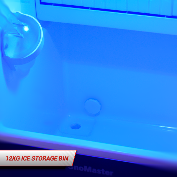 SnoMaster - 30Kg/24Hr Plumbed-In Gourmet Type Ice-Maker - Stainless Steel