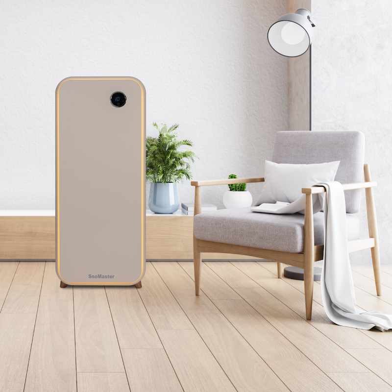 SnoMaster - 14 Bottle Solid Door Single Zone Retro Wine Cooler - Cream (VT-19DCPRO) - Livestainable.co.za