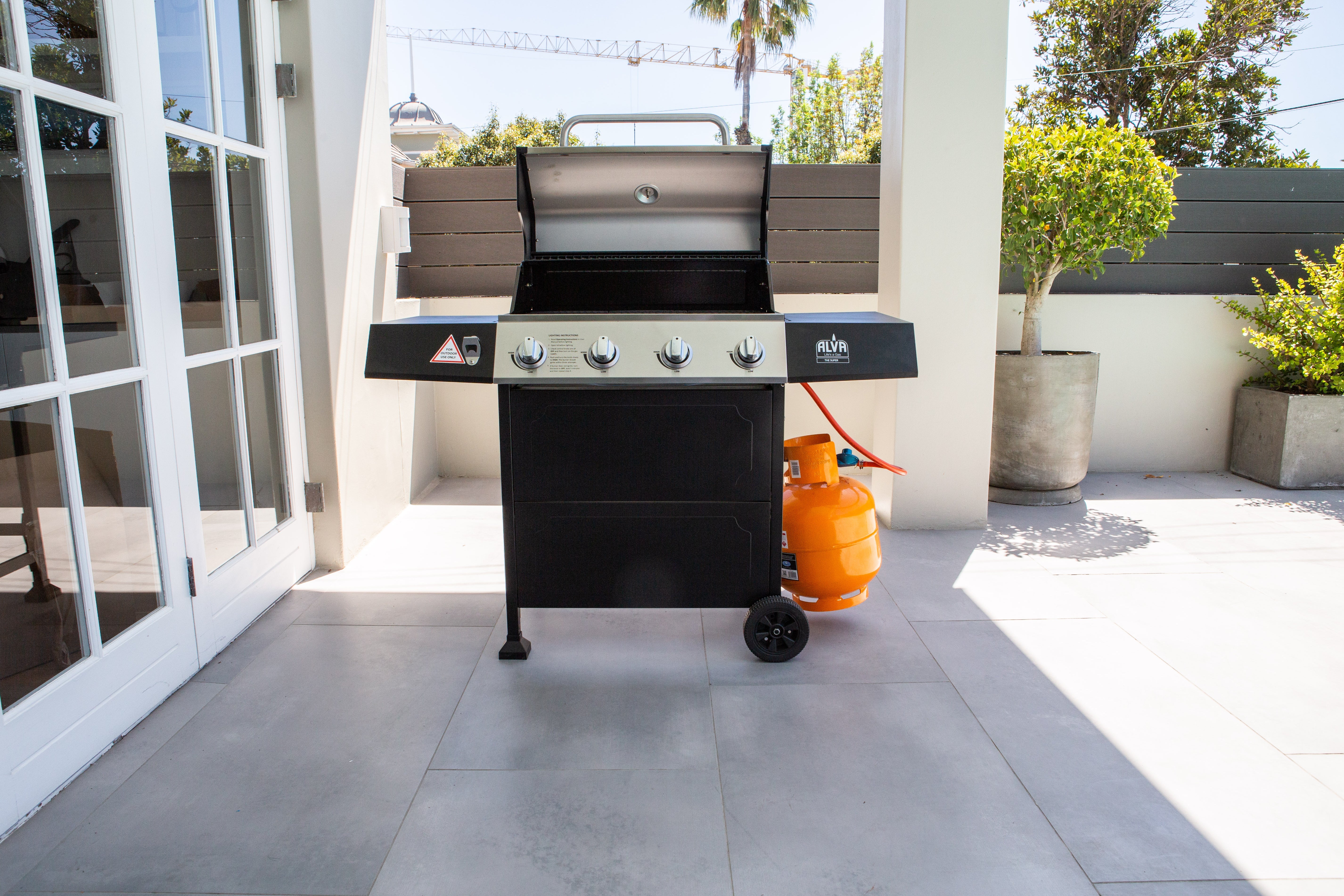 ALVA - SUPER 4-BURNER STAINLESS STEEL GAS BBQ