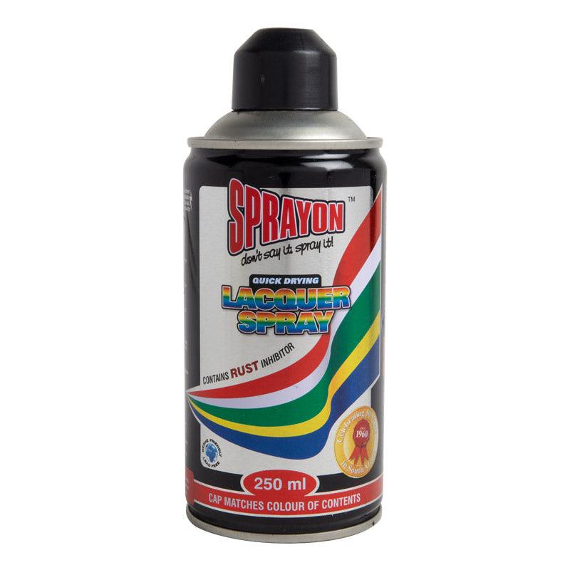 Sprayon Std Spray Paint Satin Black 250 Ml - Livestainable.co.za