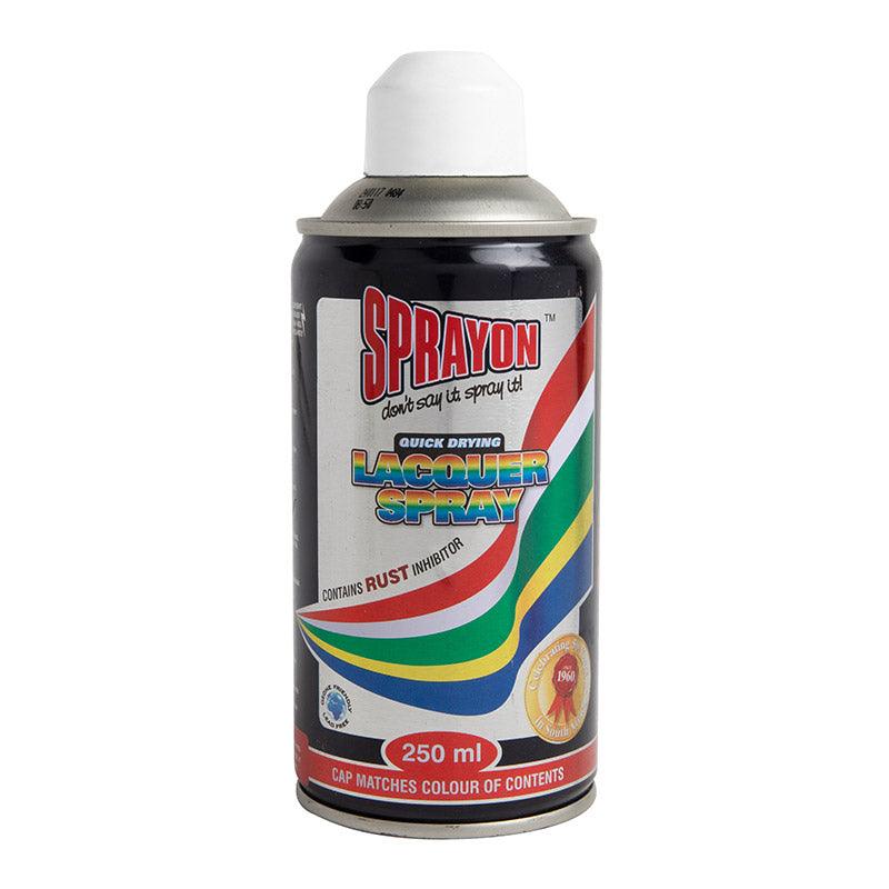 Sprayon Std Spray Paint Satin White 250 Ml - Livestainable.co.za