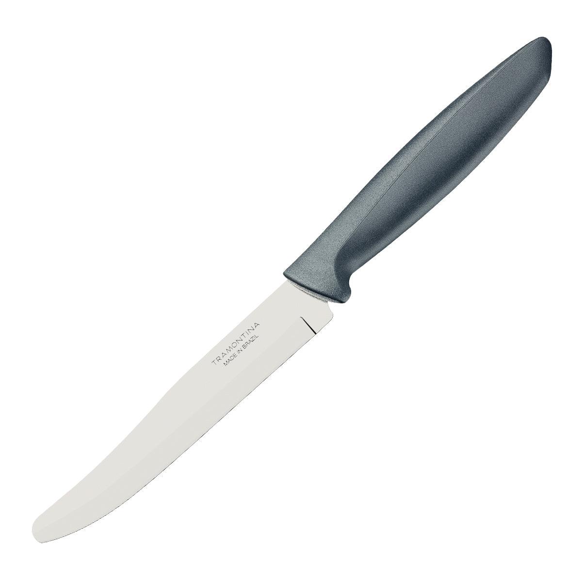 Tramontina Plenus Utility Knife Smooth 13 Cm Grey - Livestainable.co.za