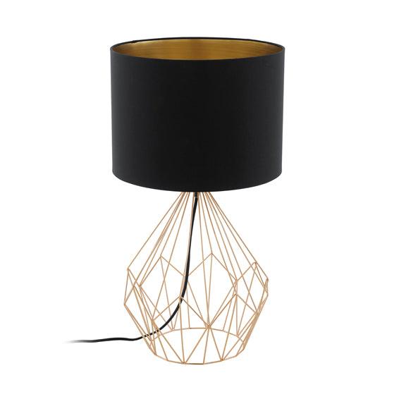 Pedregal1 T/Lamp 345mm Black/Copper - Livestainable.co.za