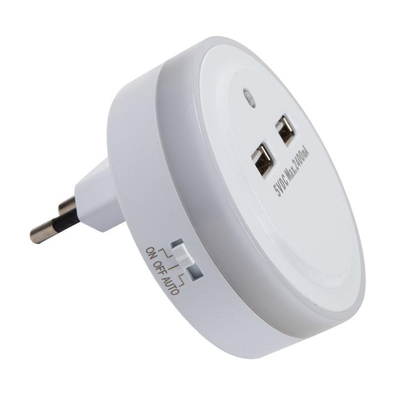 Selectrix Dual Usb Charger With Night Light - Livestainable.co.za