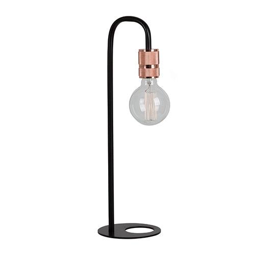 Seville T/Lamp 150mm Black/Copper - Livestainable.co.za