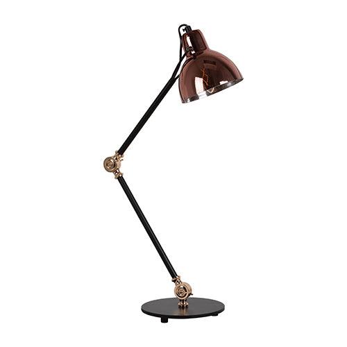 Siena Adjustable T/Lamp 180mm Black/Copper - Livestainable.co.za