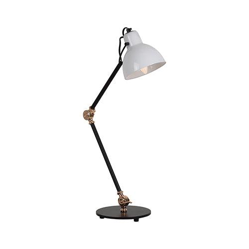 Siena Adjustable T/Lamp 180mm Black/Opal - Livestainable.co.za