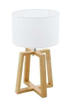 Chietino1 T/Lamp 260mm Wood/White - Livestainable.co.za