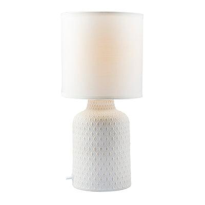 Castile Table Lamp White E27 1x40w - Livestainable.co.za