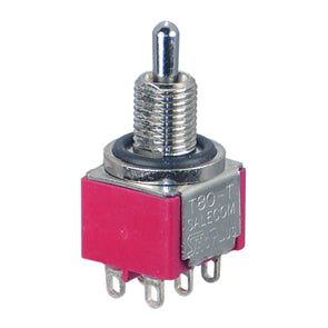 Mini Toggle Switch Dpdt (On) Off (On) Sol T8012 A Tlbq E H