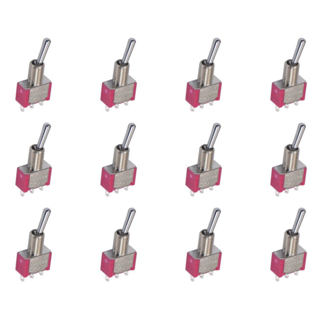 Mini Toggle Switch Spdt On (On) Solder Tags 100/Tray T80 T 8013 A Sebq