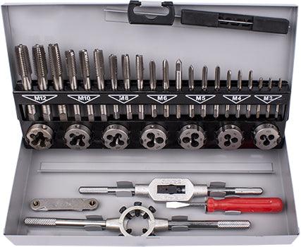 Tap And Die Set 32 Pce 3 12 Mm Hss In Steel Case - Livestainable.co.za