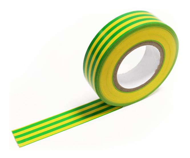 Pvc Insulation Tape Yellow And Green 18mm 20m 0.2mm 61070