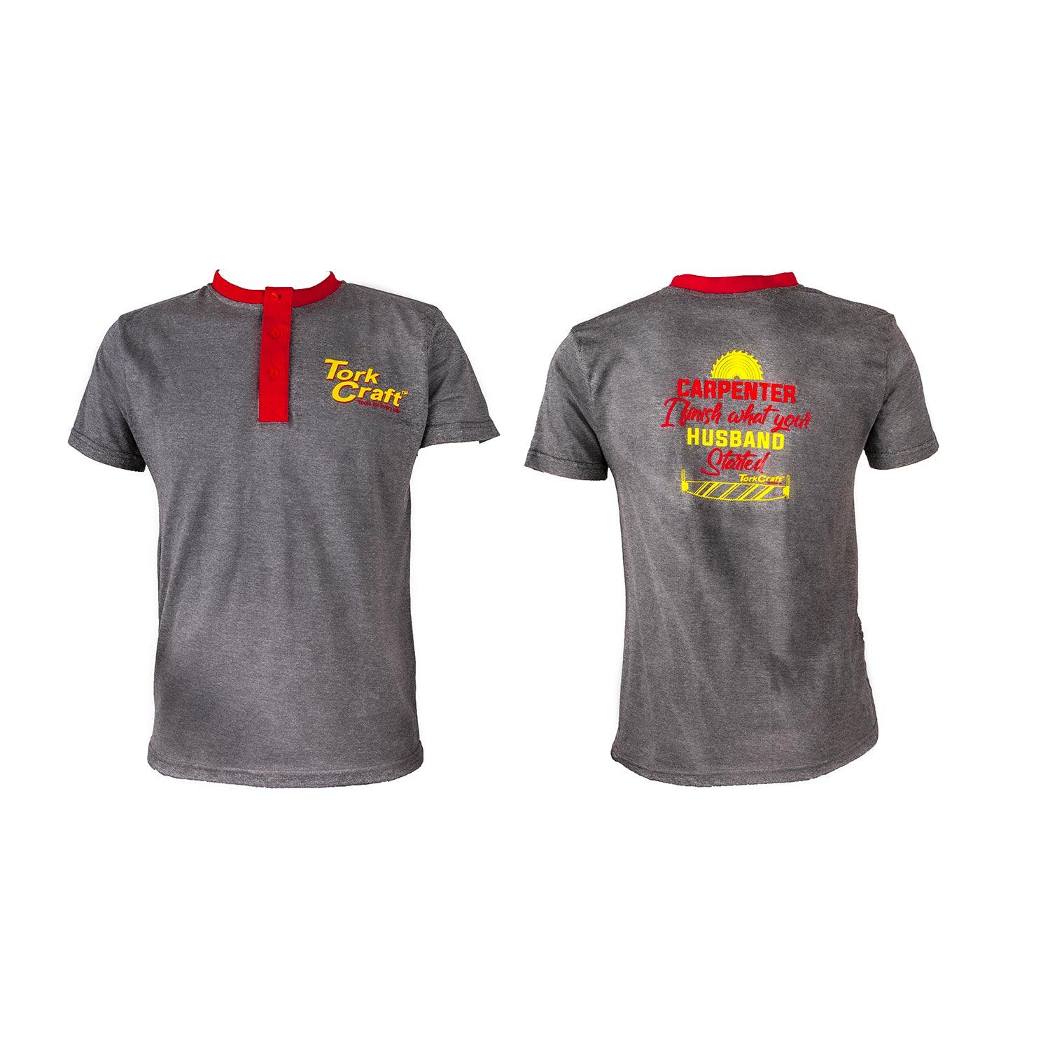 Tork Craft T Shirt Grey Small Carpenter - Livestainable.co.za