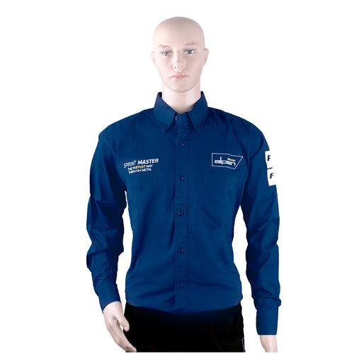 Alpen Sprint Master Mens Navy Blue Cotton Shirt Small - Livestainable.co.za