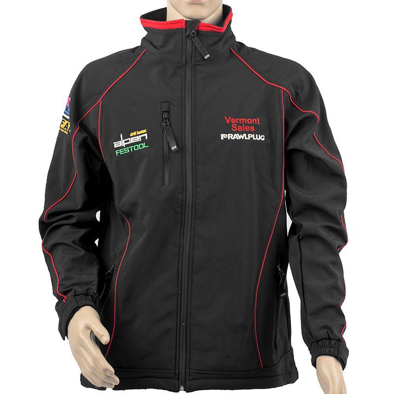 Tork Craft Soft Shell Jacket Black/Red Small - Livestainable.co.za