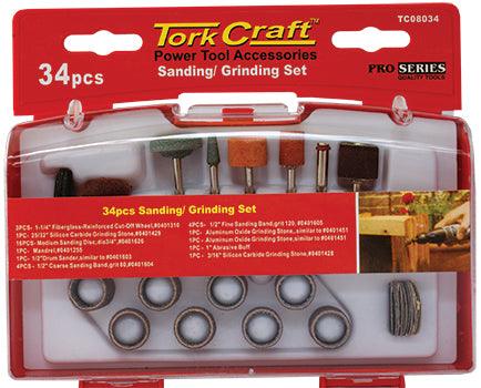 Sanding & Grinding Set 34 Pce Mini - Livestainable.co.za