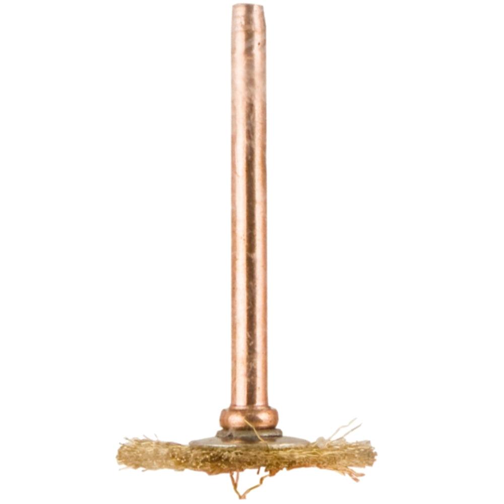 Mini Brass Brush 19.1 Mm Wheel 3.2 Mm Shank - Livestainable.co.za