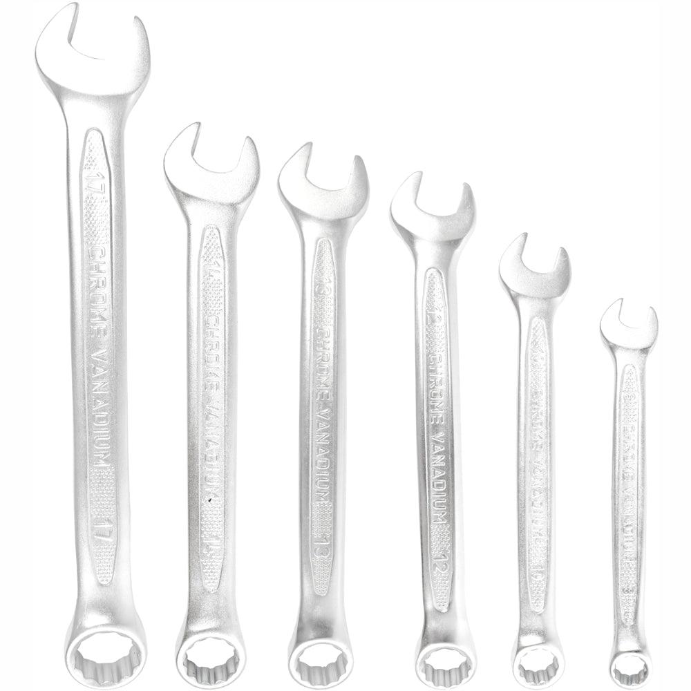 6 Pcs Combination Spanner Set 8 10 12 13 14 17 Mm - Livestainable.co.za