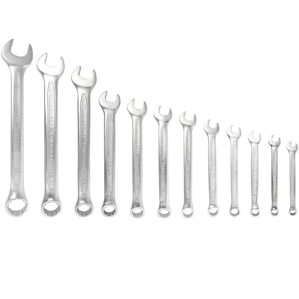 12 Pcs Combination Spanner Set 6 7 8 9 10 11 12 13 14 17 19 22 Mm - Livestainable.co.za