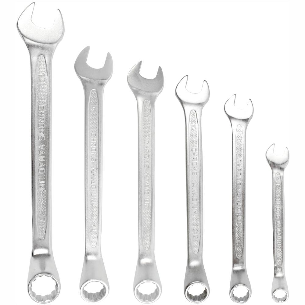 6 Pcs Deep Offset Combination Spanner Set 8 10 12 13 14 17 Mm - Livestainable.co.za