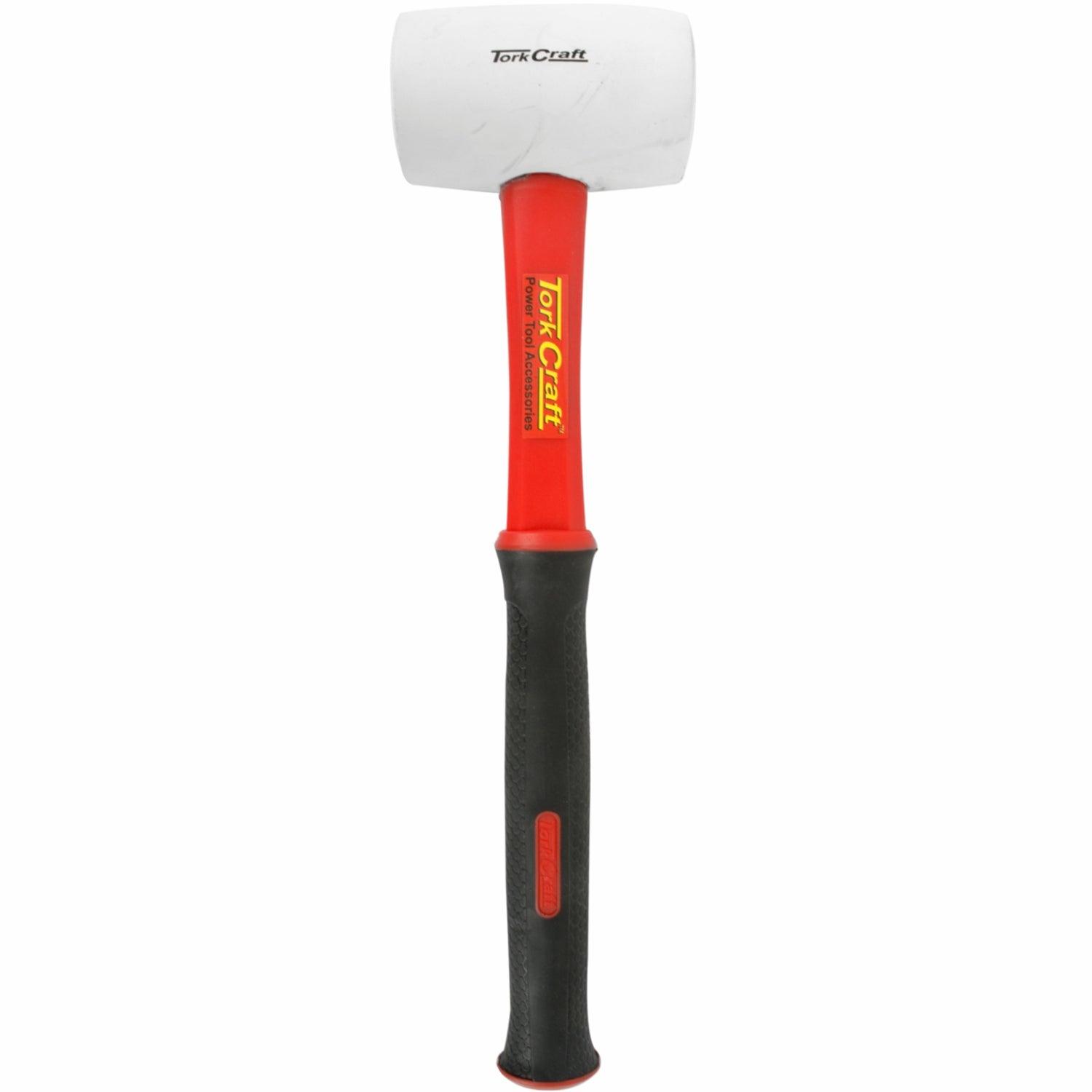 Hammer Rubber Mallet 450 G (16 Oz) Fibreglass Handle White Non Marking - Livestainable.co.za