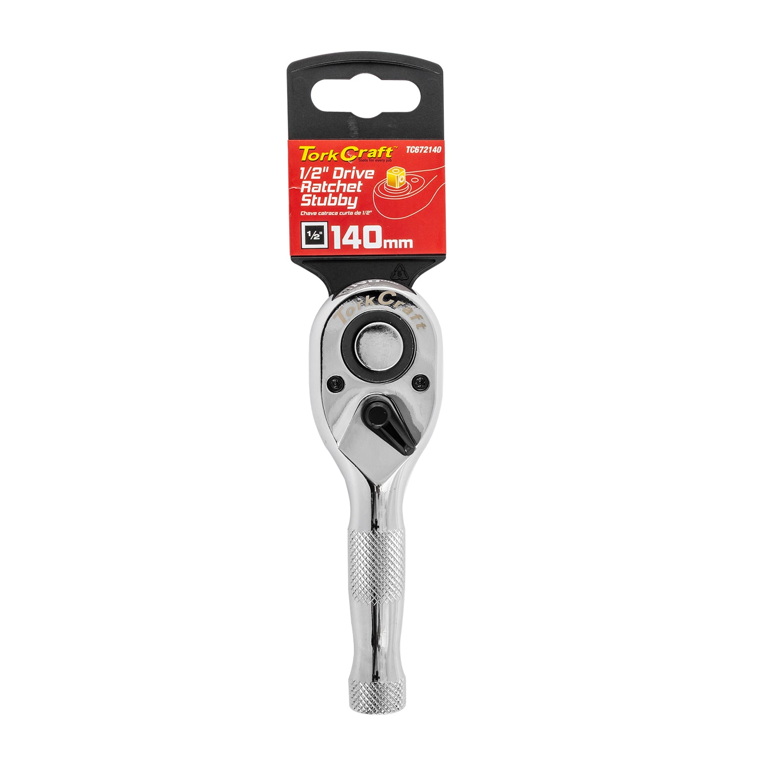 Tork Craft Ratchet Stubby 140 Mm 1/2' Drive Steel Handle