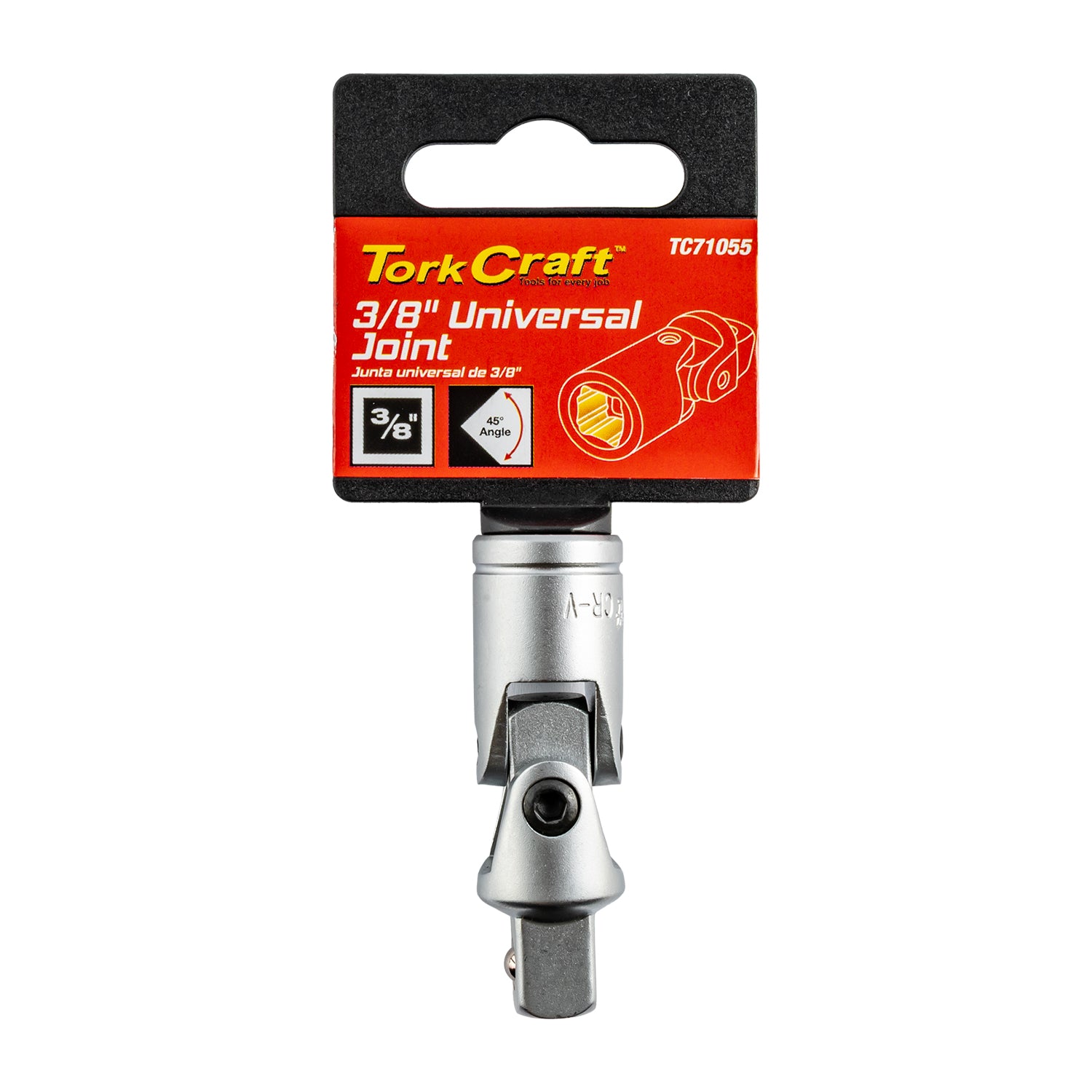 Tork Craft Universal Joint 3/8'dr X 55 Mm